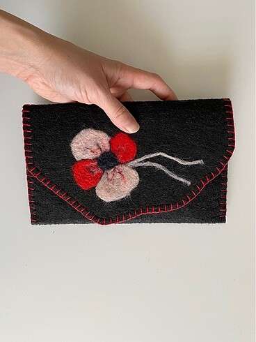 keçe çanta, clutch /portföy /el çantası