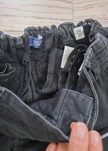 15-16 Yaş Beden siyah Renk Jack Jones erkek çocuk kargo pantolon
