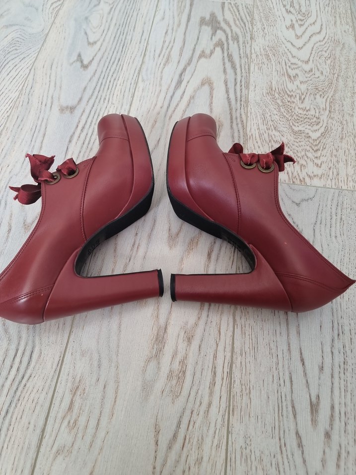 Beta deri platform ayakkabı - Görsel 4