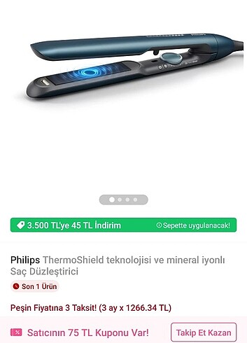 Philips 7000 serisi Saç Düzleştirici