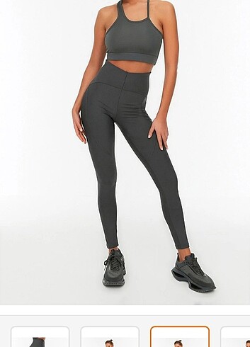 xs Beden gri Renk spor tayt