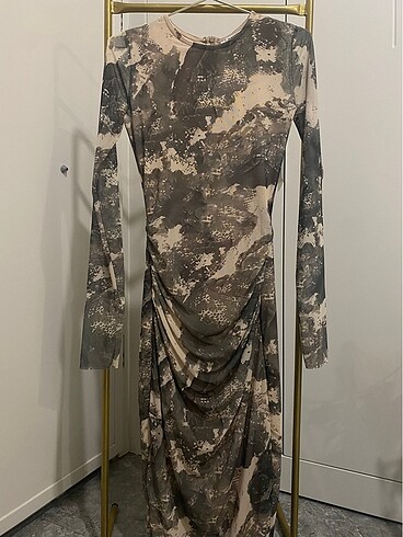 Tül elbise - zara model tül elbise - uzun elbise