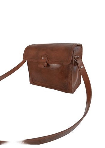 Zara Vintage Hakiki Deri El Yapımı Çanta