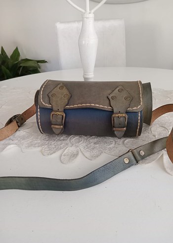  Beden El Yapımı Vintage Hakiki Deri Çanta