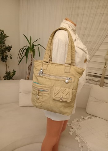 Beden Kipling Bej Tote Çanta