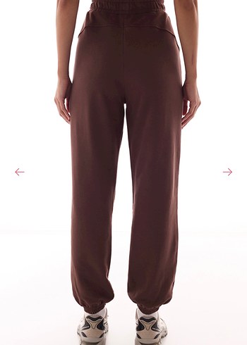 Kahverengi Kadın Salaş Eşofman Altı - Görsel 2