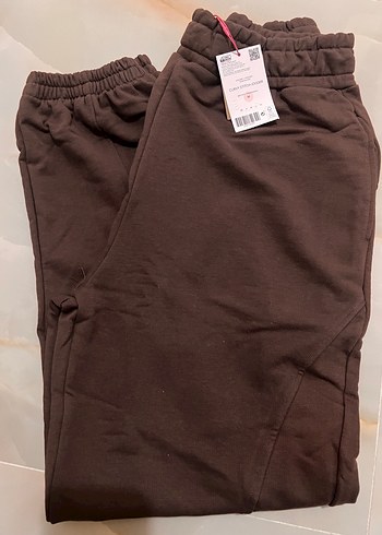 Kahverengi Kadın Salaş Eşofman Altı - Görsel 4