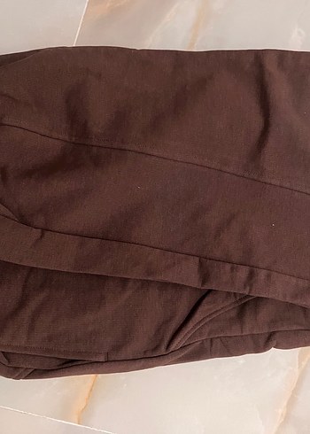 Kahverengi Kadın Salaş Eşofman Altı - Görsel 5