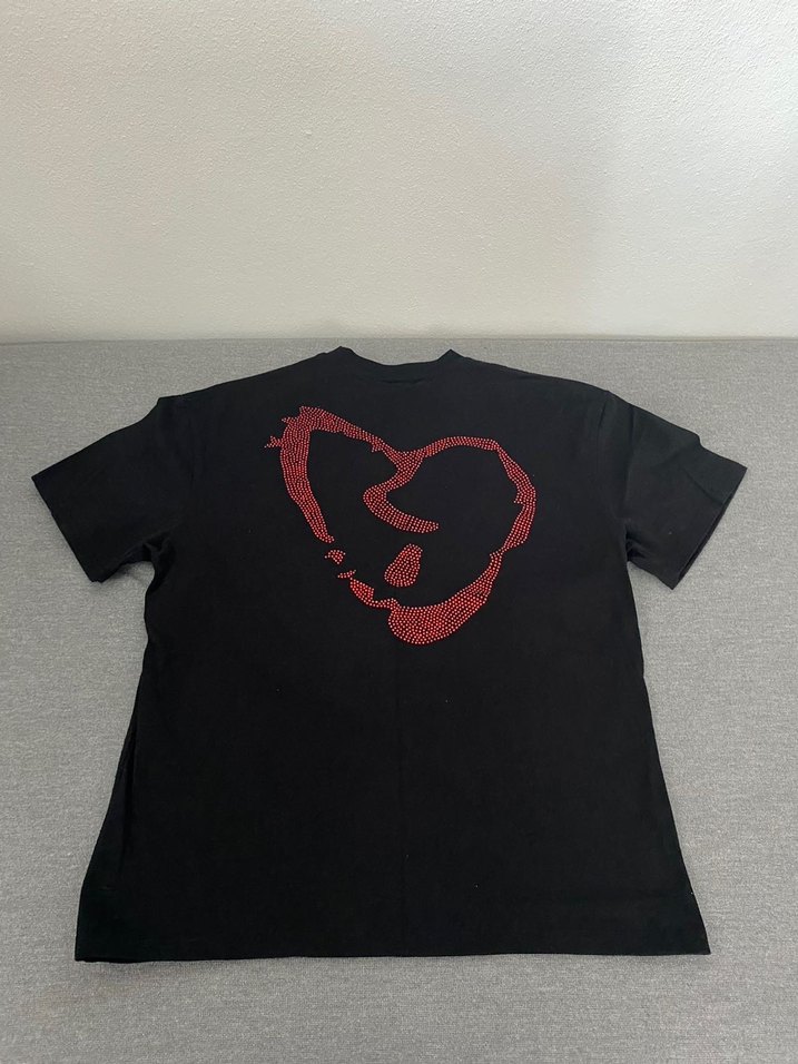 Revenge Rhinestone Oversize Tişört - Görsel 2