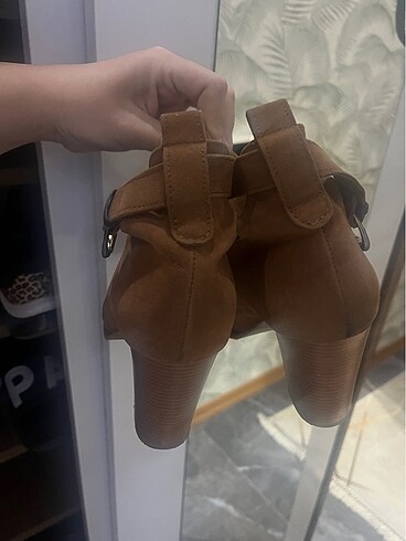38 Beden camel Renk Taba rengi topuklu bot