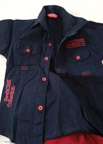 Erkek Çocuk şort gömlek takım - Görsel 4