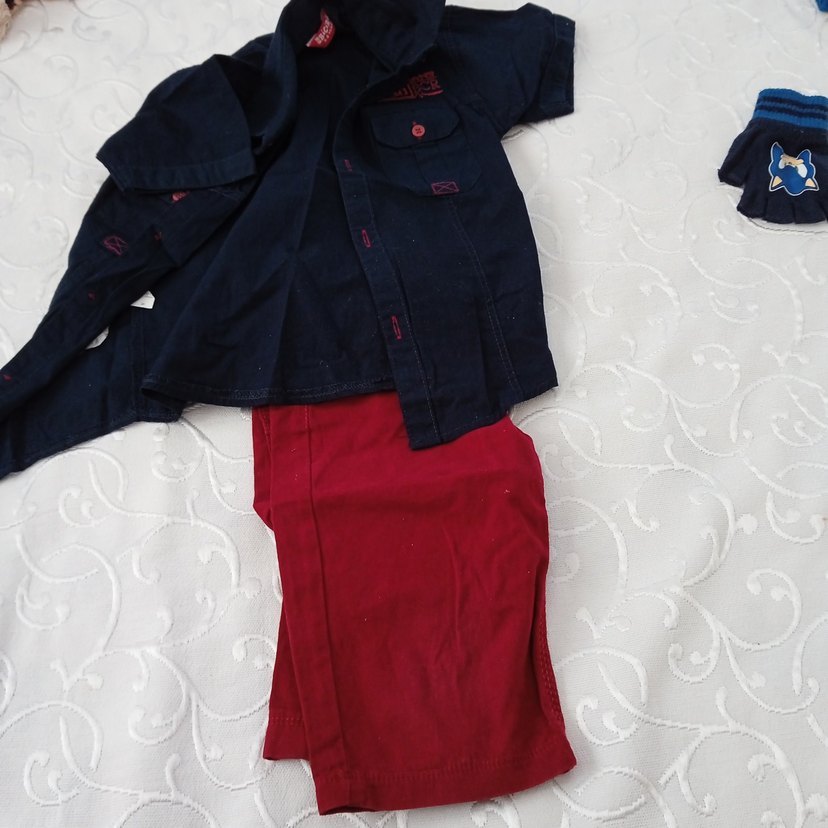 Erkek Çocuk şort gömlek takım - Görsel 3