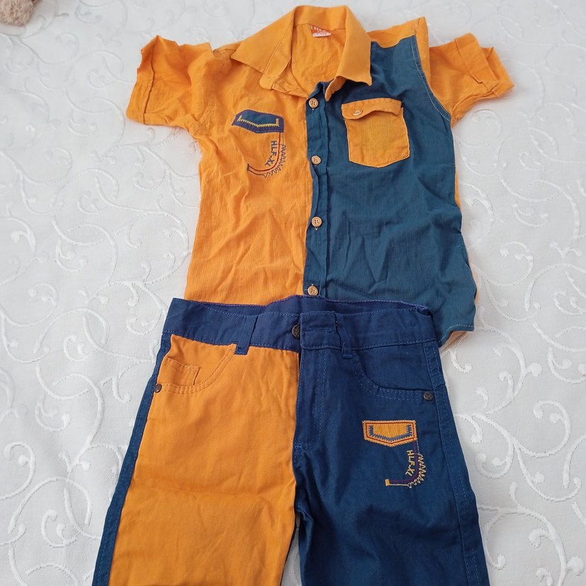 Renkli Erkek Gömlek takim - Görsel 3