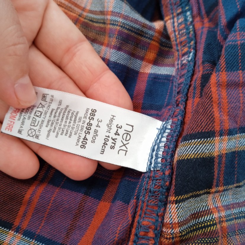 Next Erkek Çocuk Mavi Kareli Gömlek - Görsel 2