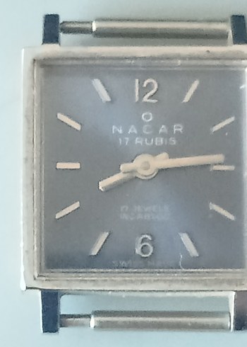 Kare Kadranlı Bej ve Gri Kadın Saati - Görsel 3