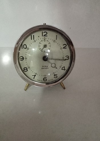 Beyaz ve Gri Masa Saati Dora Bayard - Görsel 2