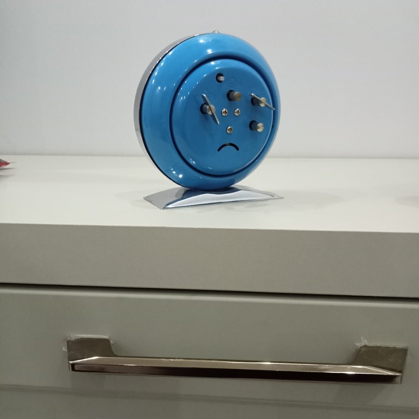 Renkli Desenli Masa Saati - Görsel 3