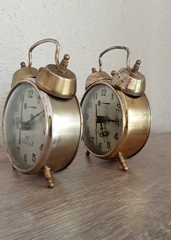 Çift Antika Stil Masa Saati - Görsel 7
