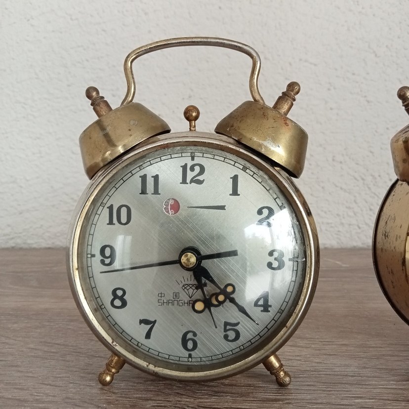 Çift Antika Stil Masa Saati - Görsel 4