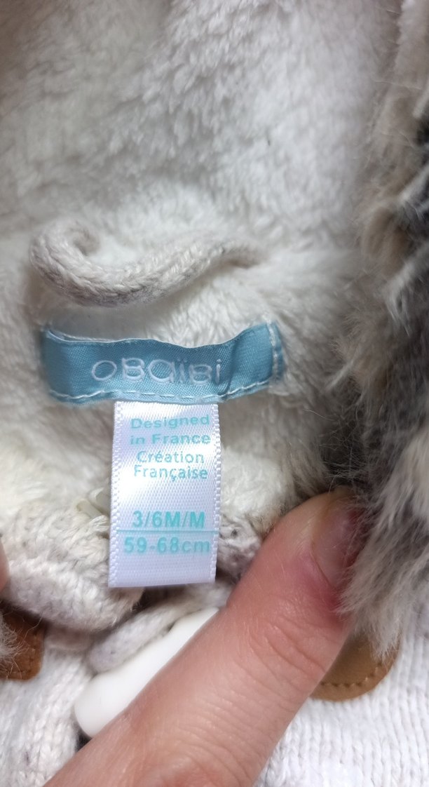 Kapüşonlu, Kürklü Beyaz Kız Bebek Pançosu - Görsel 2