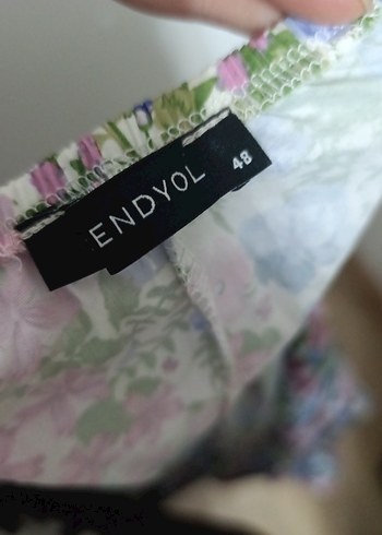 Trendyol Curve Bohem Çiçek Desenli Midi Elbise - Görsel 5