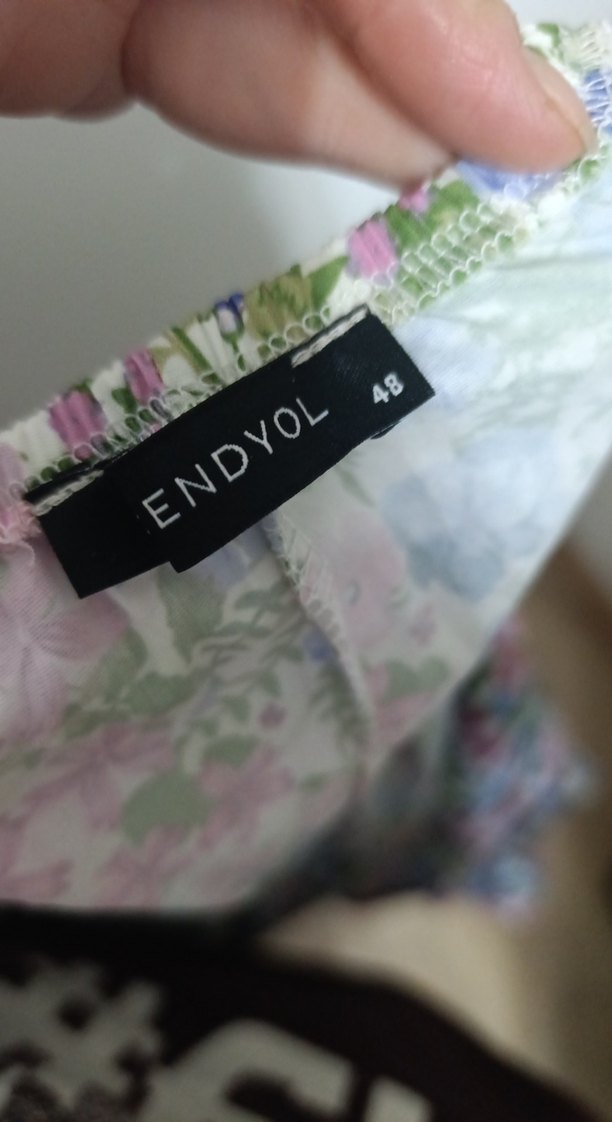 Trendyol Curve Bohem Çiçek Desenli Midi Elbise - Görsel 5