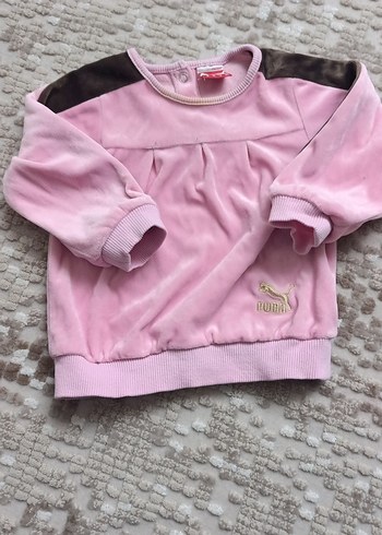 Puma Kız Bebek Kadife Eşofman Takımı - Görsel 2