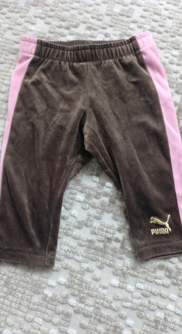 Puma Kız Bebek Kadife Eşofman Takımı - Görsel 4