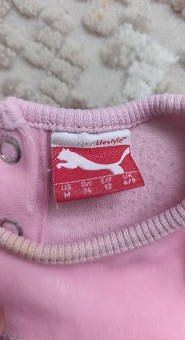 Puma Kız Bebek Kadife Eşofman Takımı - Görsel 3