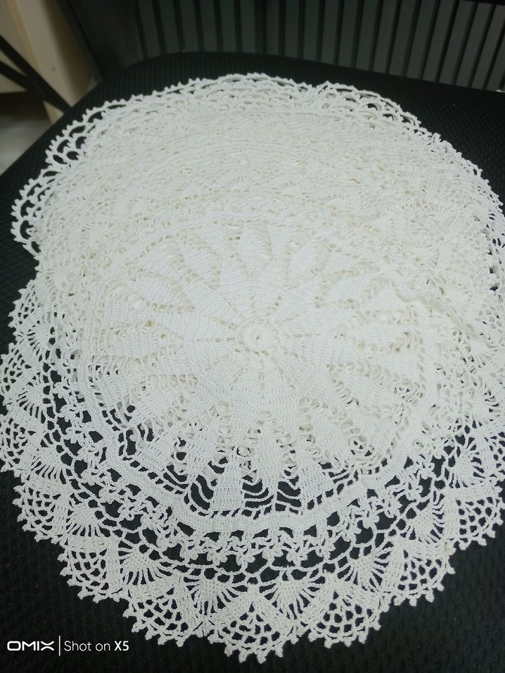 Bohem Dantel Yuvarlak Masa Örtüsü - Görsel 3