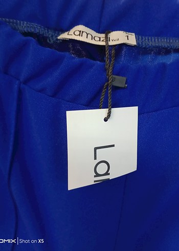 Mavi Rahat Kesim Midi Kadın Kumaş Pantolon - Görsel 4