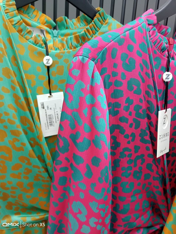 Renkli Bohem Uzun Elbise - Görsel 2