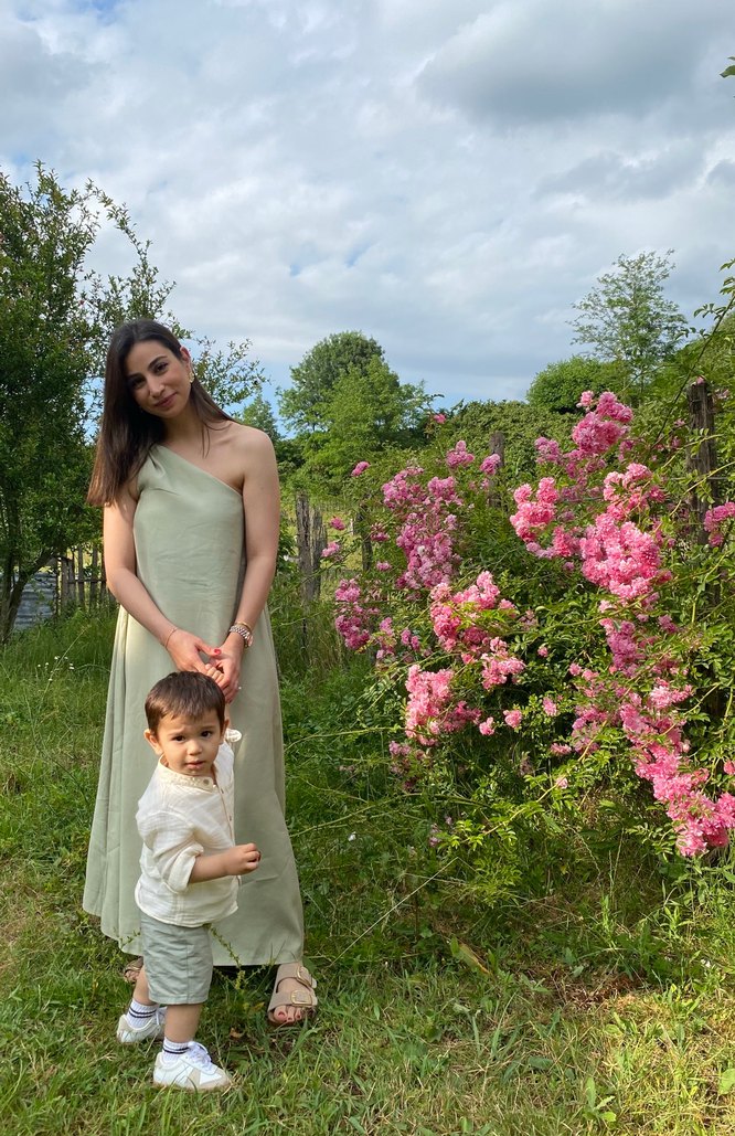 Drapeli Straplez Yeşil  Elbisesi - Görsel 2