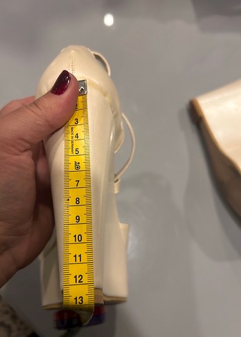 40 Beden beyaz Renk Bej Kadın Dolgu Topuklu Abiye Gelin Ayakkabısı