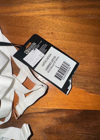 Penti mavie privee Beyaz Bohem Desenli Parisian jartiyer - Görsel 2