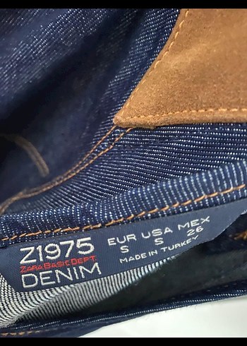 Zara Kadın Lacivert Kot Mini Salopet elbise - Görsel 3