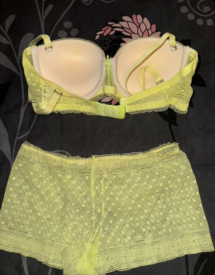 Loya 75b cup Sarı Mini Bohem Tarzı Sütyen Takımı - Görsel 3