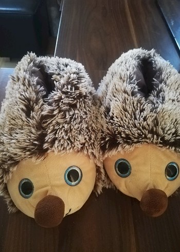 Kahverengi Peluş Panduf