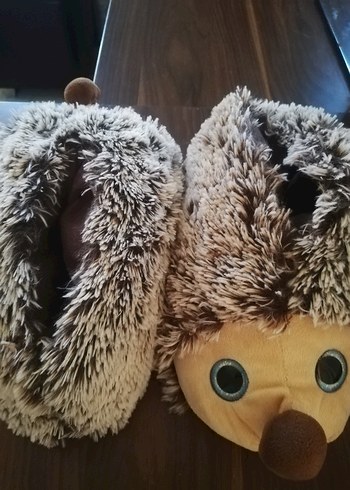 37 Beden Kahverengi Peluş Panduf