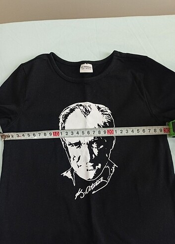 4 Yaş Beden siyah Renk Atatürk tişört