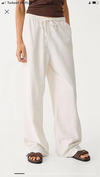 stradivarius keten pantolon