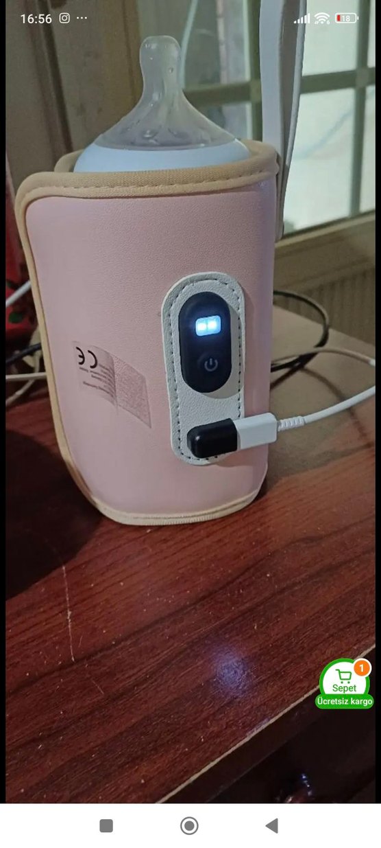 Pembe Pastel biberon isitici - Görsel 4