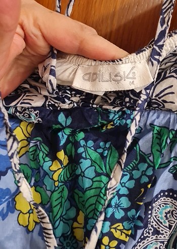 Bohem Desenli Uzun Askısız Elbise - Görsel 4