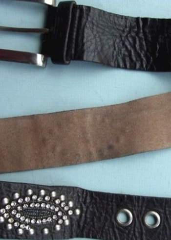 Kadın Deri Kemer Vintage Gümüş Tokalı - Görsel 4