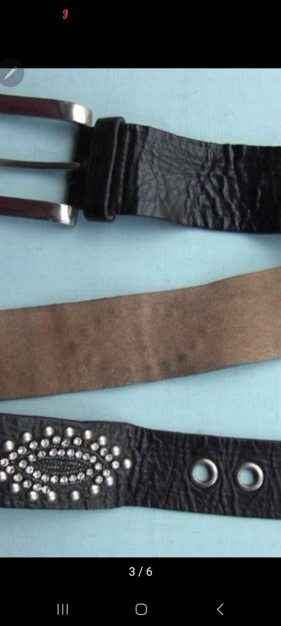 Kadın Deri Kemer Vintage Gümüş Tokalı - Görsel 4