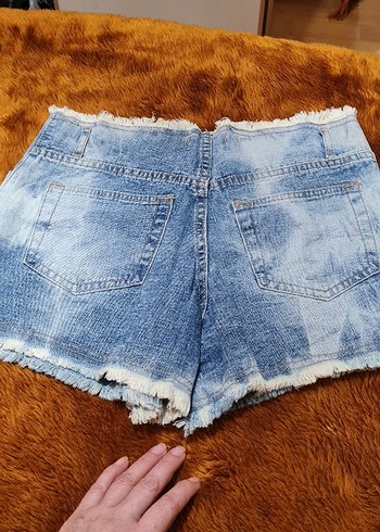 38 Beden mavi Renk Kadın Mavi Denim Mini Şort
