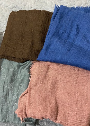 Parlak Çok Renkli Kadın İpek Şal - Görsel 6