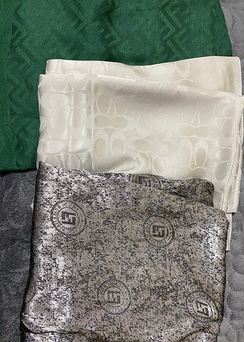 Parlak Çok Renkli Kadın İpek Şal - Görsel 5