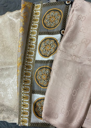 Parlak Çok Renkli Kadın İpek Şal - Görsel 3