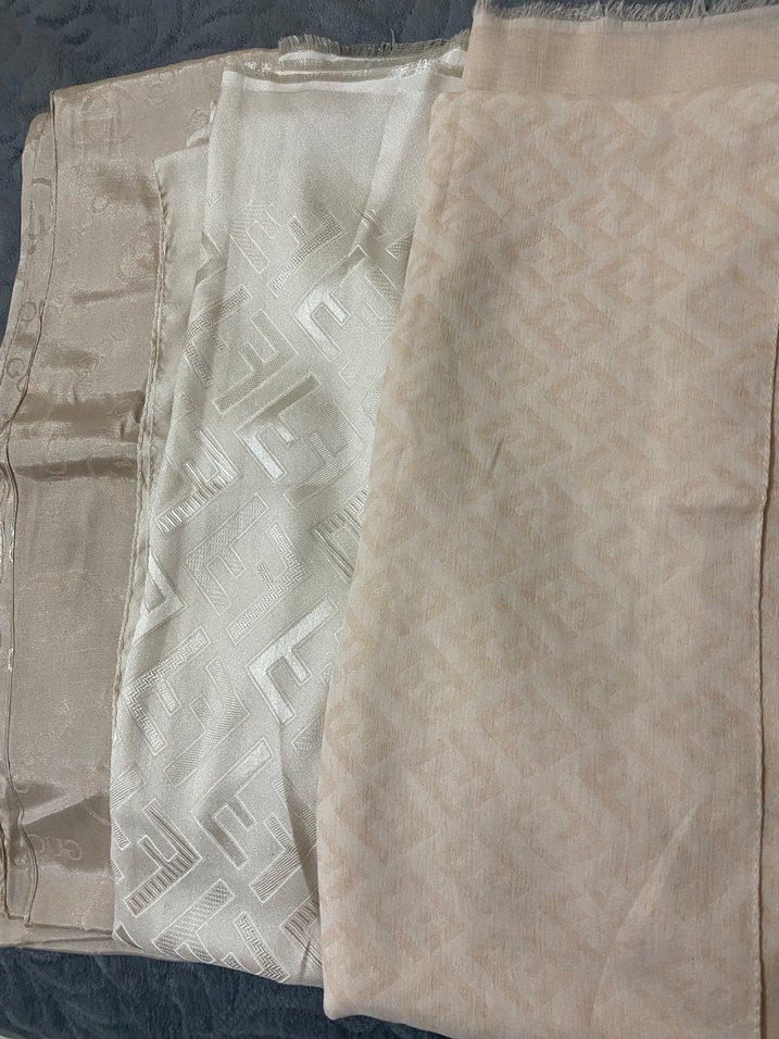 Parlak Çok Renkli Kadın İpek Şal - Görsel 4